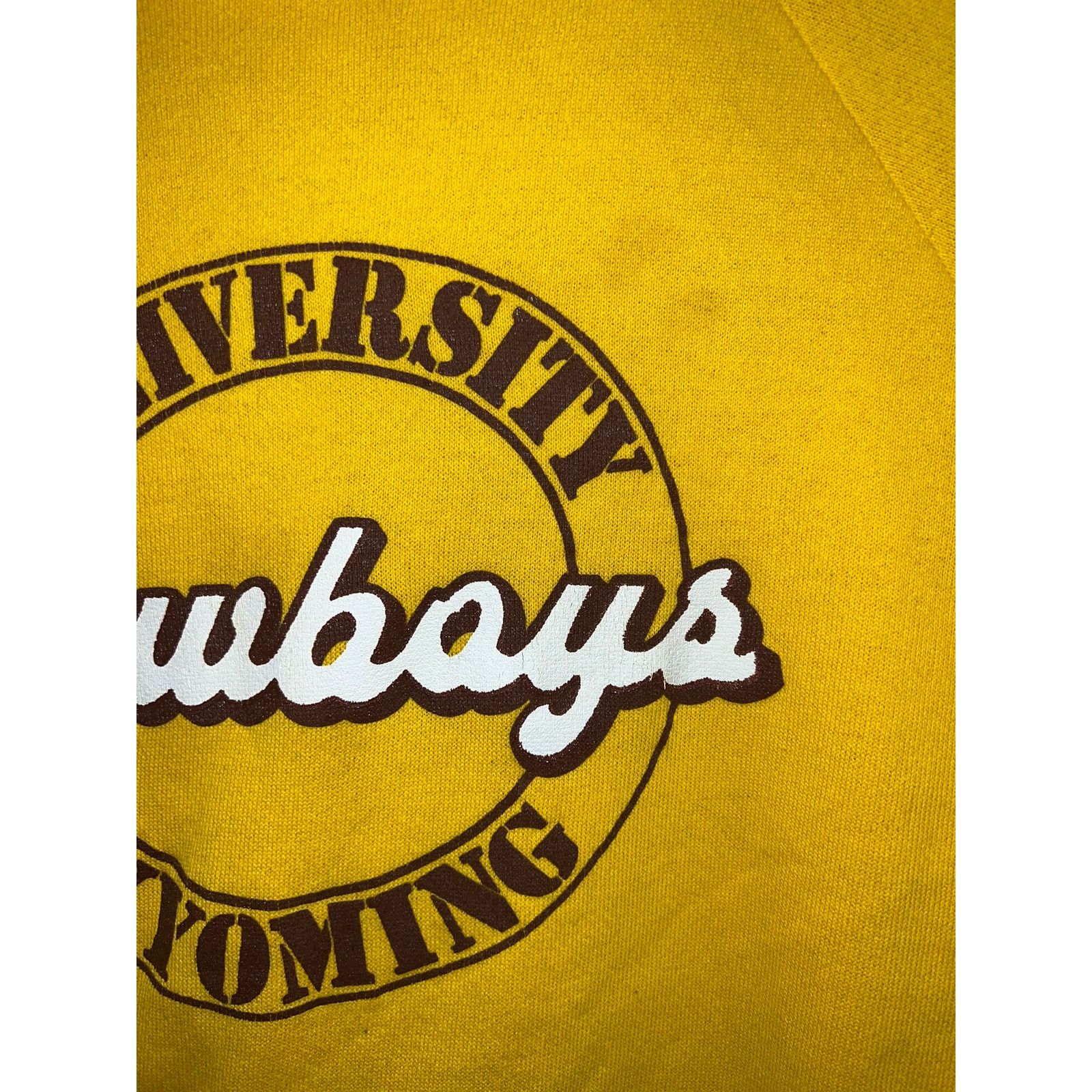 Vintage Vintage University Of Wyoming Hoodie Cowboys College 80s L Size US L / EU 52-54 / 3 - 4 Thumbnail