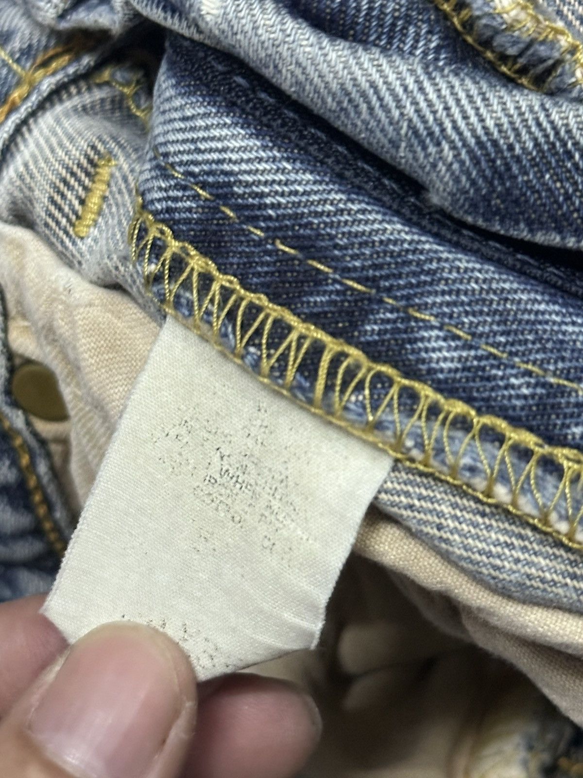 Vintage Lee Distressed Jeans Baggy Loose Style Faded Wash