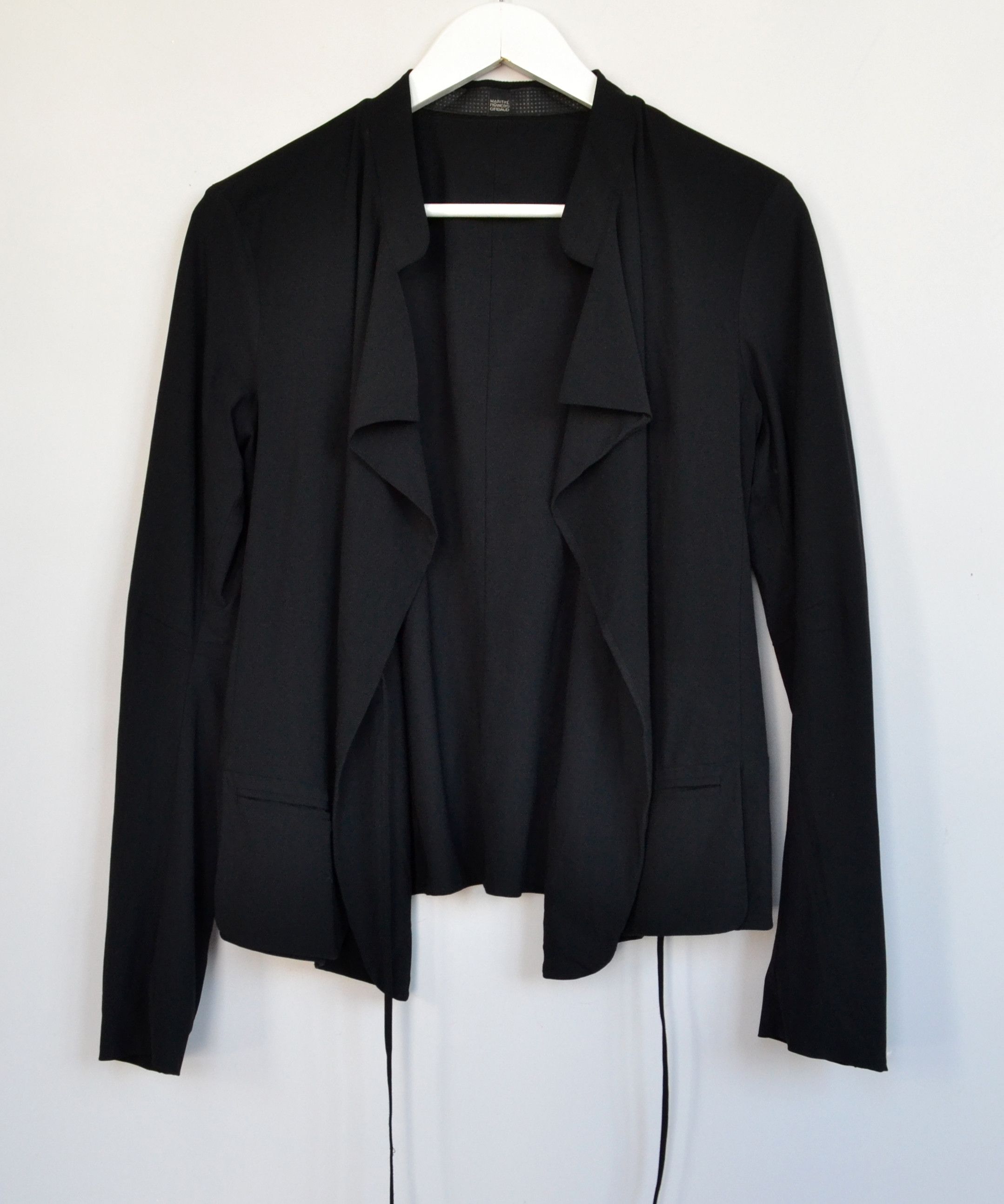 Marithe + Francois Girbaud 🔴 Marithe Francois Girbaud Jacket Cape Blazer Nylon Black Size M / US 6-8 / IT 42-44 - 4 Thumbnail