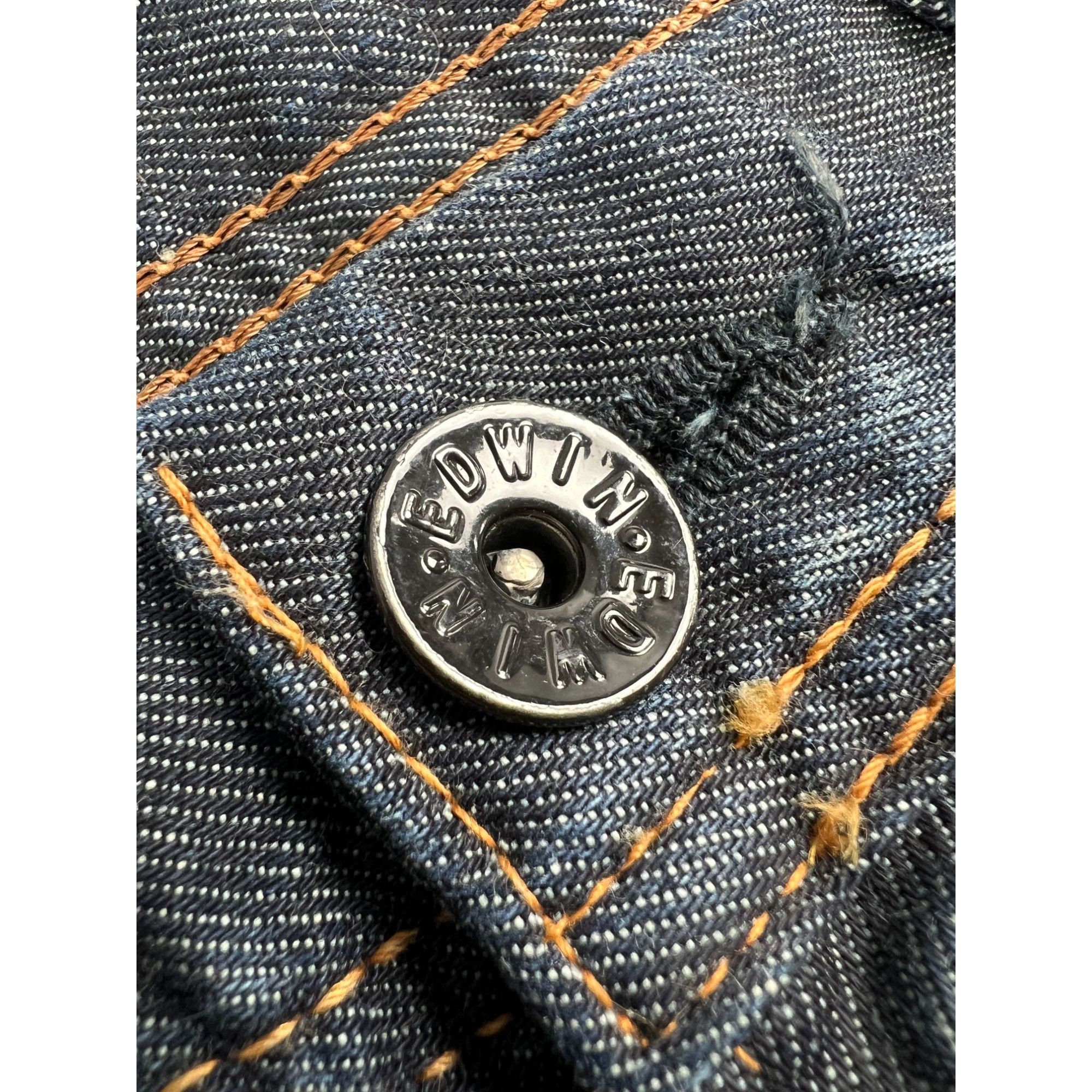 Edwin Edwin SK505S Made in Japan Raw Selvedge Denim Jeans (Y0967) Size US 31 - 7 Thumbnail