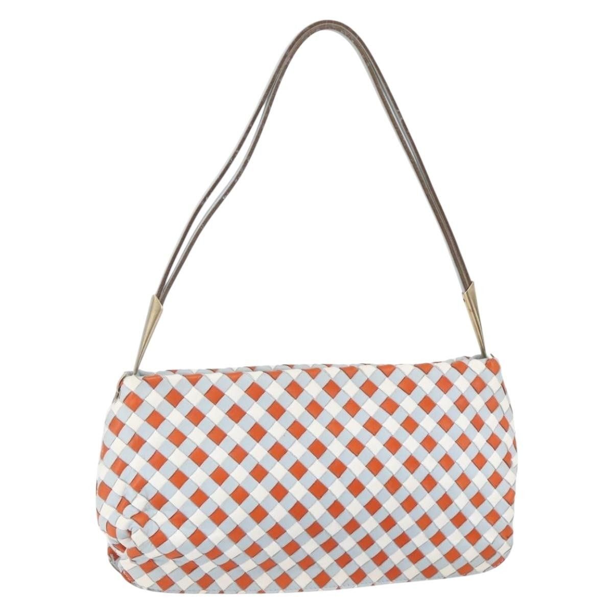 Bottega Veneta Vintage Shoulder Bag Intrecciato Leather