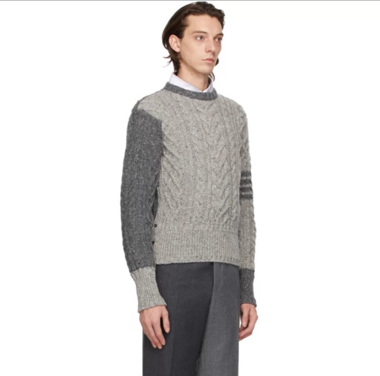 Thom Browne Thom Browne 4-Bar Colorblock Crewneck Sweater Size 2 Size US M / EU 48-50 / 2 - 7 Thumbnail