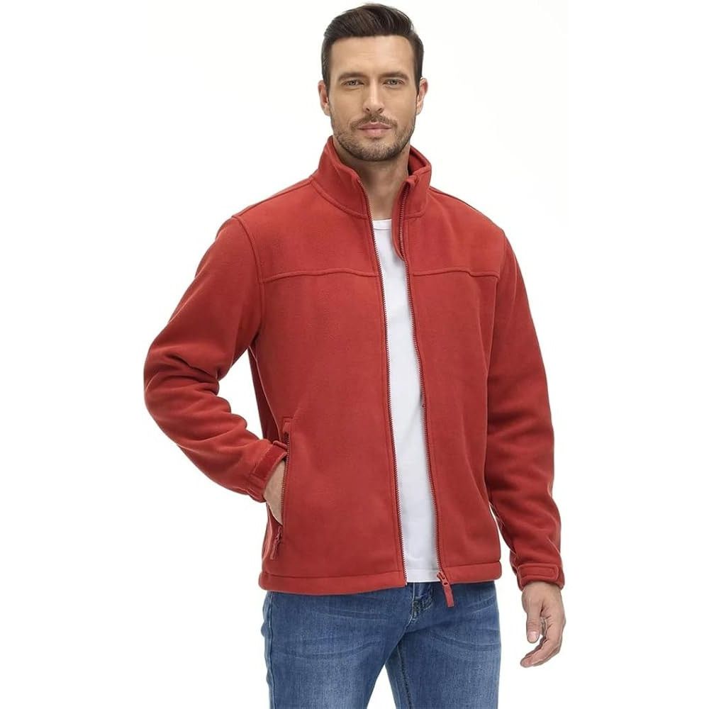 L.L. Bean L.L. Bean Burnt Orange Full Zip Fleece Sweater - Men's Large Size US L / EU 52-54 / 3 - 1 Thumbnail