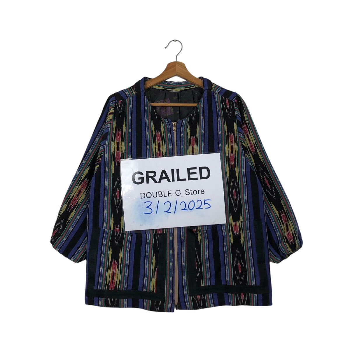 Japanese Brand Vintage Zipper Knit Zipper Jacket Unknown Brand Coogi Style Size US M / EU 48-50 / 2 - 1 Thumbnail