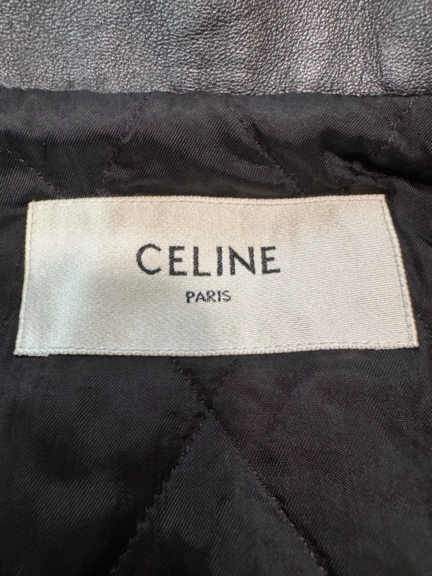 Celine Celine Hedi Men's Lambskin Leather Jacket Size US S / EU 44-46 / 1 - 3 Thumbnail