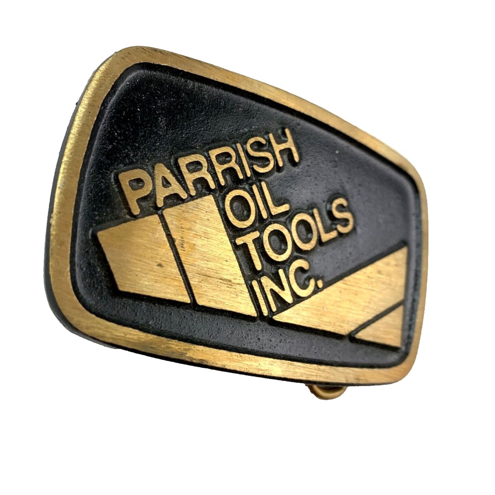 Vintage VINTAGE Parrish Oil Tools Inc Bronze Belt Buckle Dynabuckle Provo Utah Adult Unisex 1980s Occupational Bronze Buckle Dynabuckle Size ONE SIZE - 2 Thumbnail