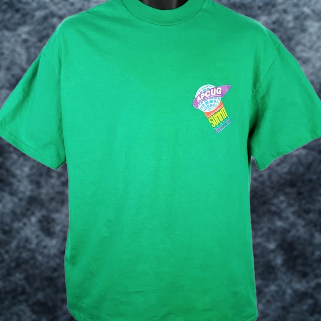 Hanes VINTAGE APCUG Computer T Shirt Mens Size Large 90s User Group Summit Made In USA Size US L / EU 52-54 / 3 - 1 Thumbnail