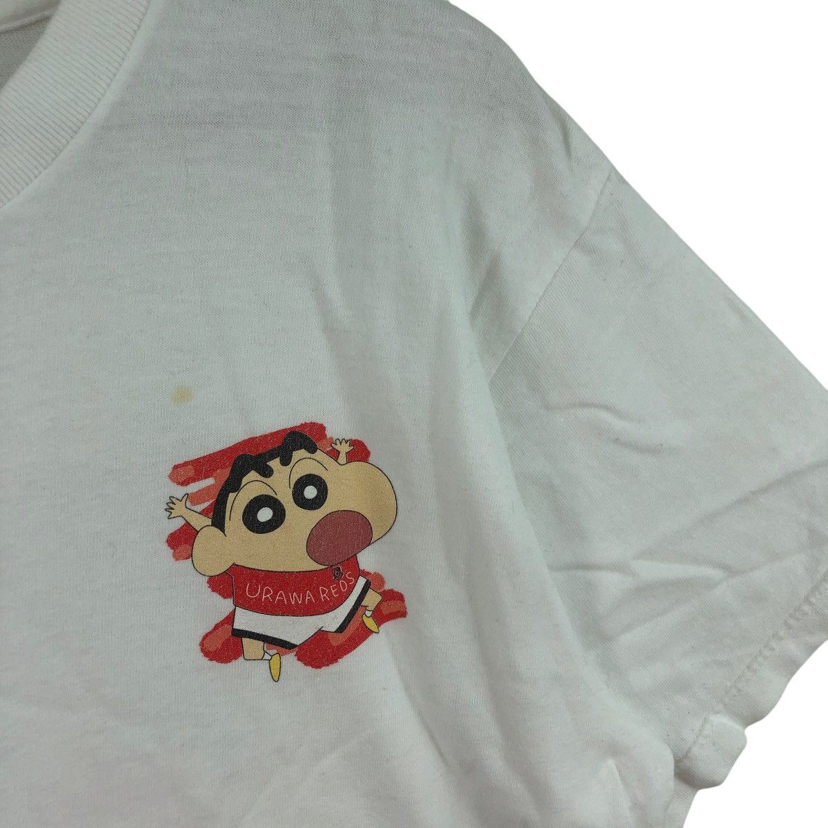 Vintage CRAYON SHIN-CHAN x URAWA REDS Diamond Football Tee Shirt Top Size US L / EU 52-54 / 3 - 3 Thumbnail