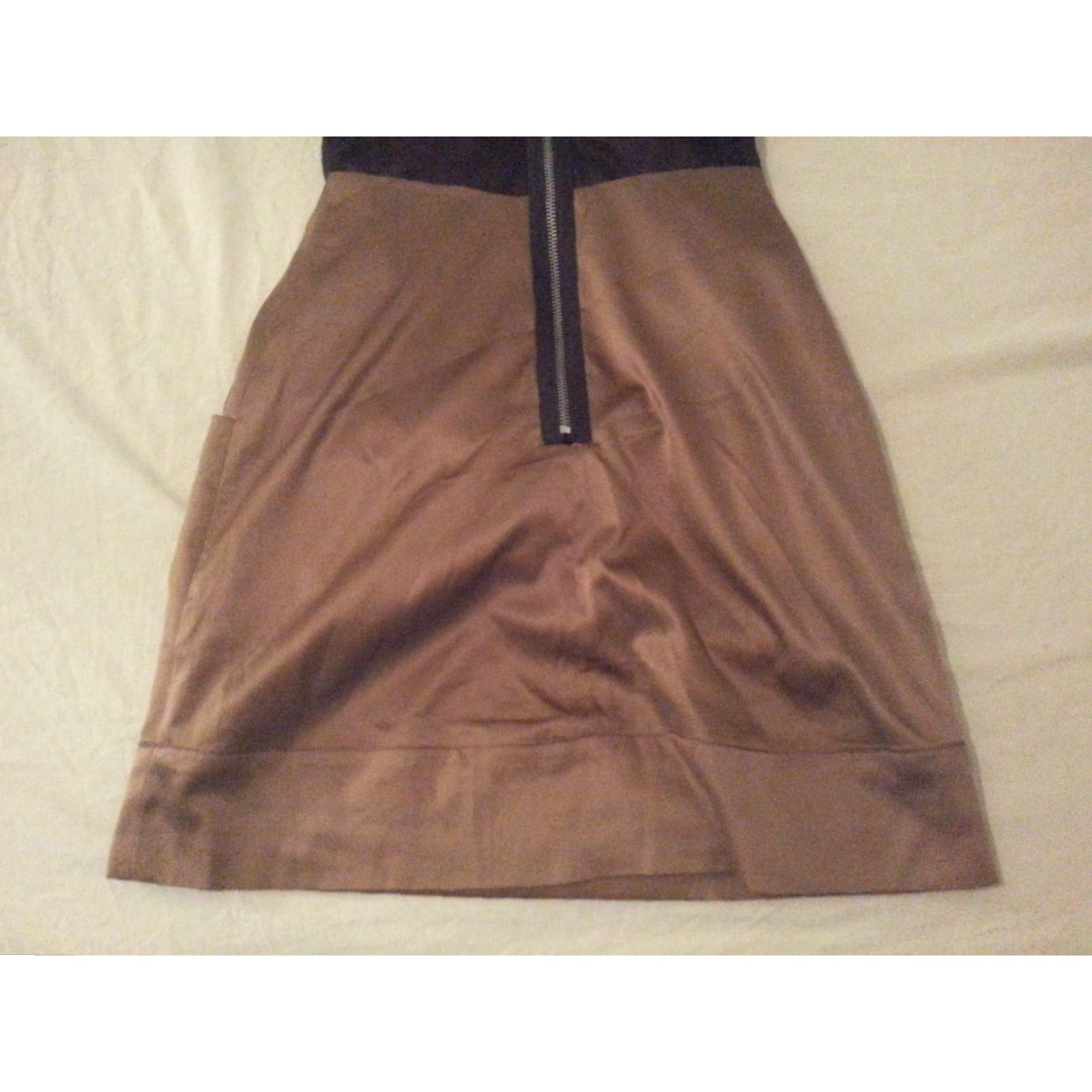 Bcbgmaxazria Womens BCBGMAXAZRIA Dress 0 Midi Brown Size 0 Size XS / US 0-2 / IT 36-38 - 6 Thumbnail