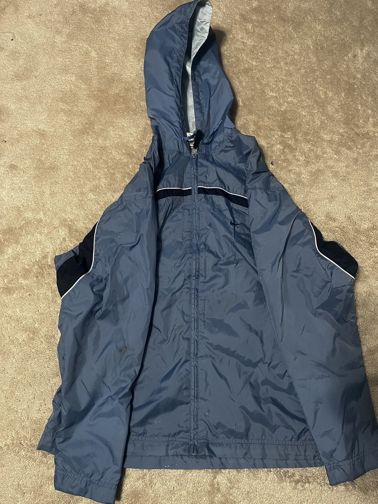 Nike Y2K blue Nike windbreaker Size US L / EU 52-54 / 3 - 1 Thumbnail