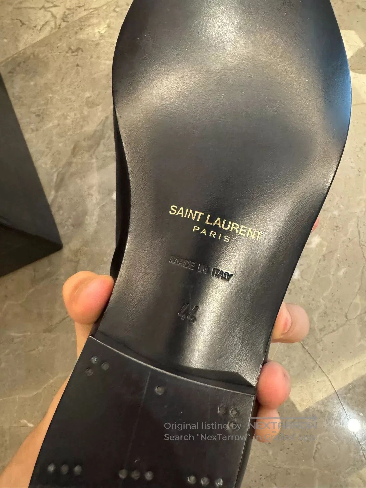 Saint Laurent Paris Saint Laurent Black Chelsea Boots with Chain Detail. Size US 10 / EU 43 - 7 Thumbnail
