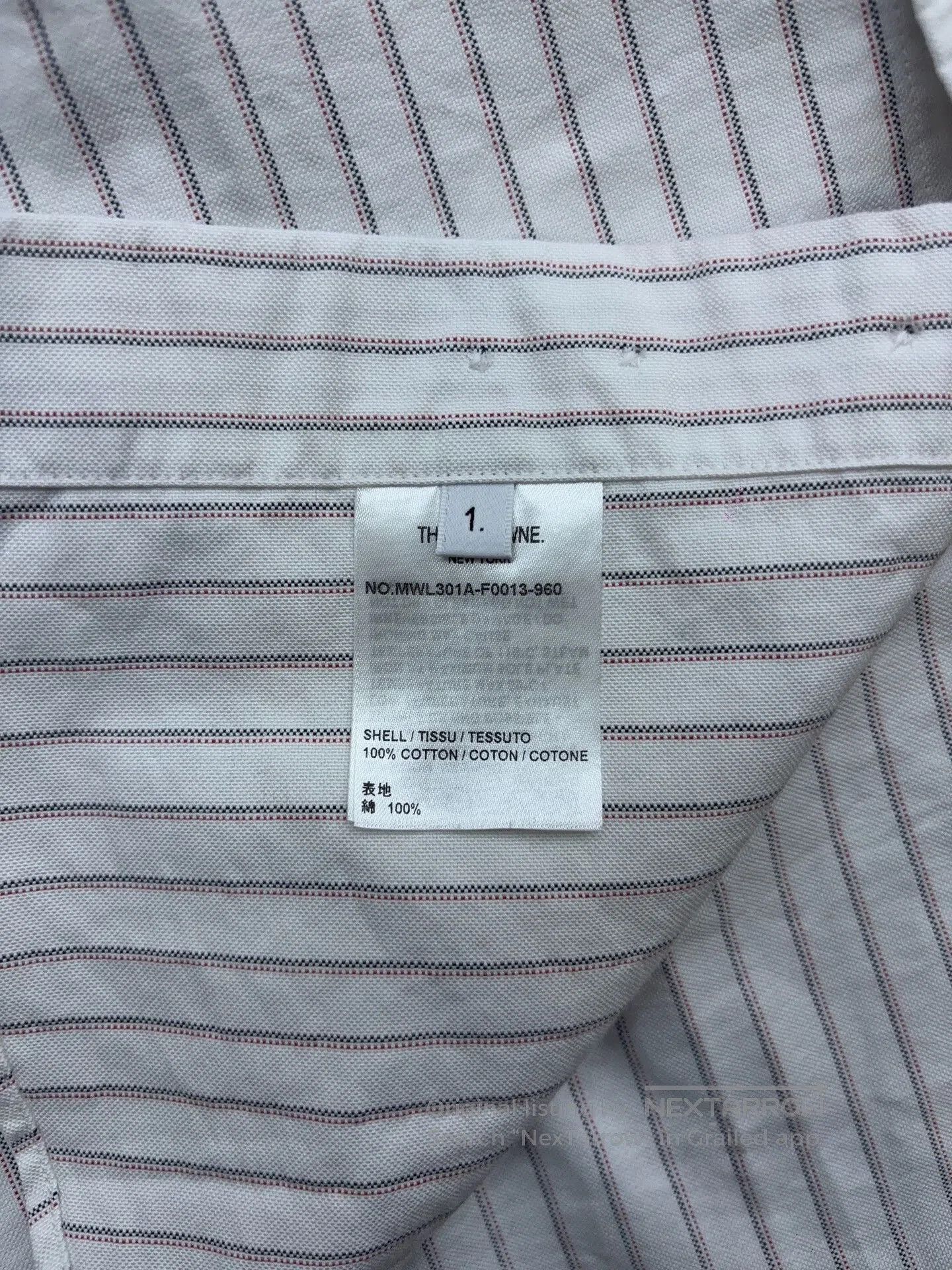 Thom Browne thom browne classic striped long sleeve shirt. Size US M / EU 48-50 / 2 - 6 Thumbnail