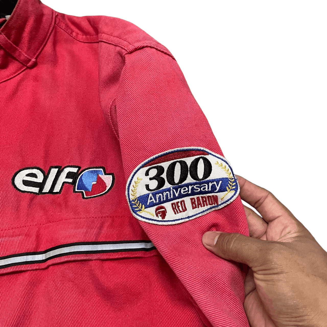 Other Vintage Elf Motorcycle Racing Team Jacket Red Baron Size US L / EU 52-54 / 3 - 8 Thumbnail