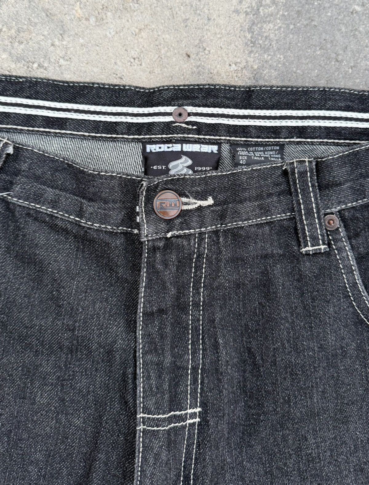 Rocawear Rocawear Black Baggy Denim Size US 40 / EU 56 - 4 Thumbnail