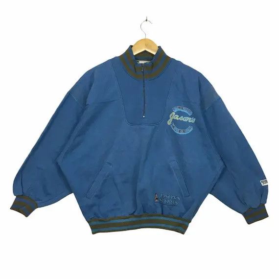 MLB Vtg 80' JASON'S ITS PRIVATE Baseball Varsity Jacket Cardigan Size US L / EU 52-54 / 3 - 1 Thumbnail