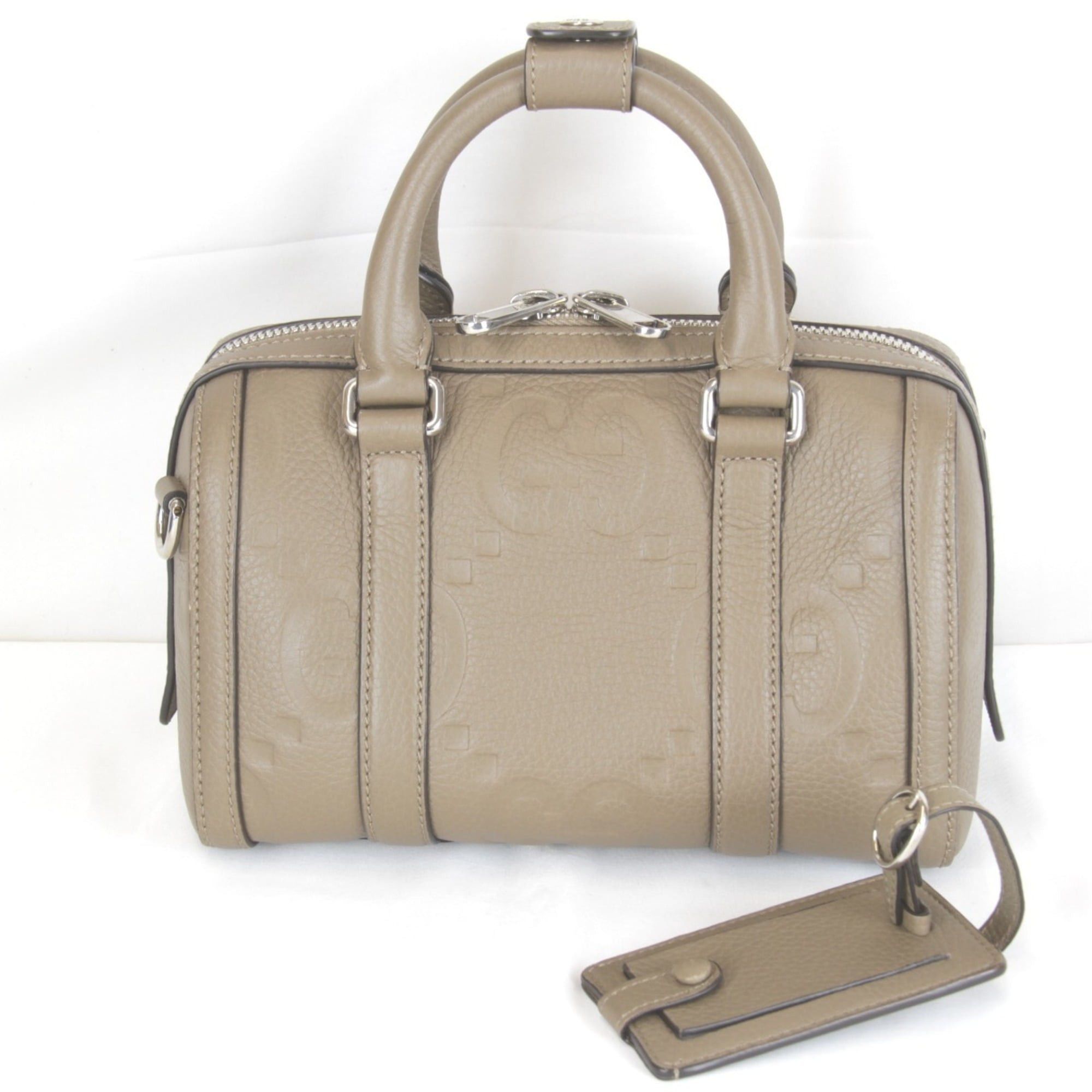 Gucci GUCCI Jumbo GG Mini Duffle Handbag 725292.498025, Beige Leather, Women's Size ONE SIZE - 1 Thumbnail