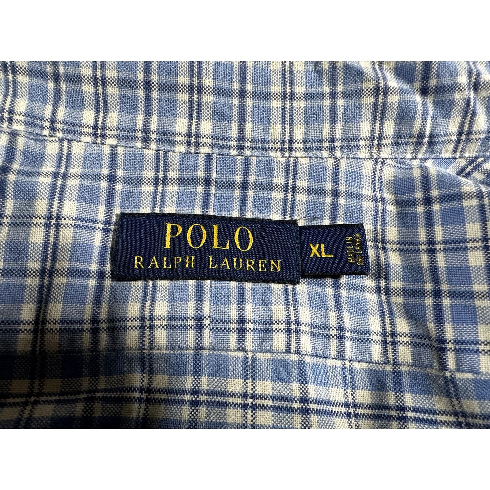 Polo Ralph Lauren Polo Ralph Lauren Blue Plaid Color Jockey Shirt XL Mens Size US XL / EU 56 / 4 - 9 Thumbnail