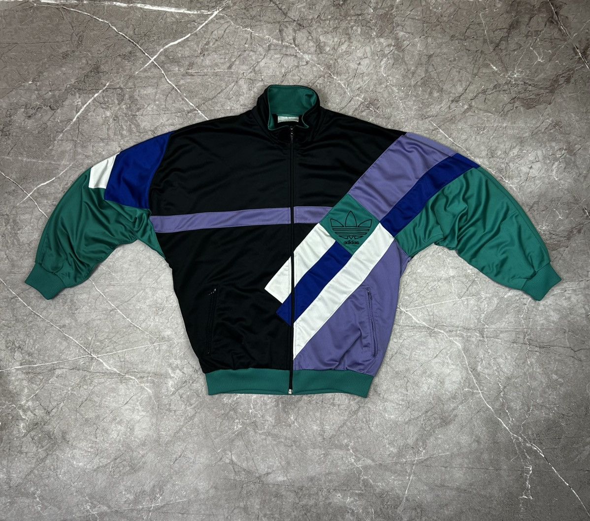 Adidas 90's Adidas Vintage Big Trefoil Logo Track Jacket Size US M / EU 48-50 / 2 - 4 Thumbnail