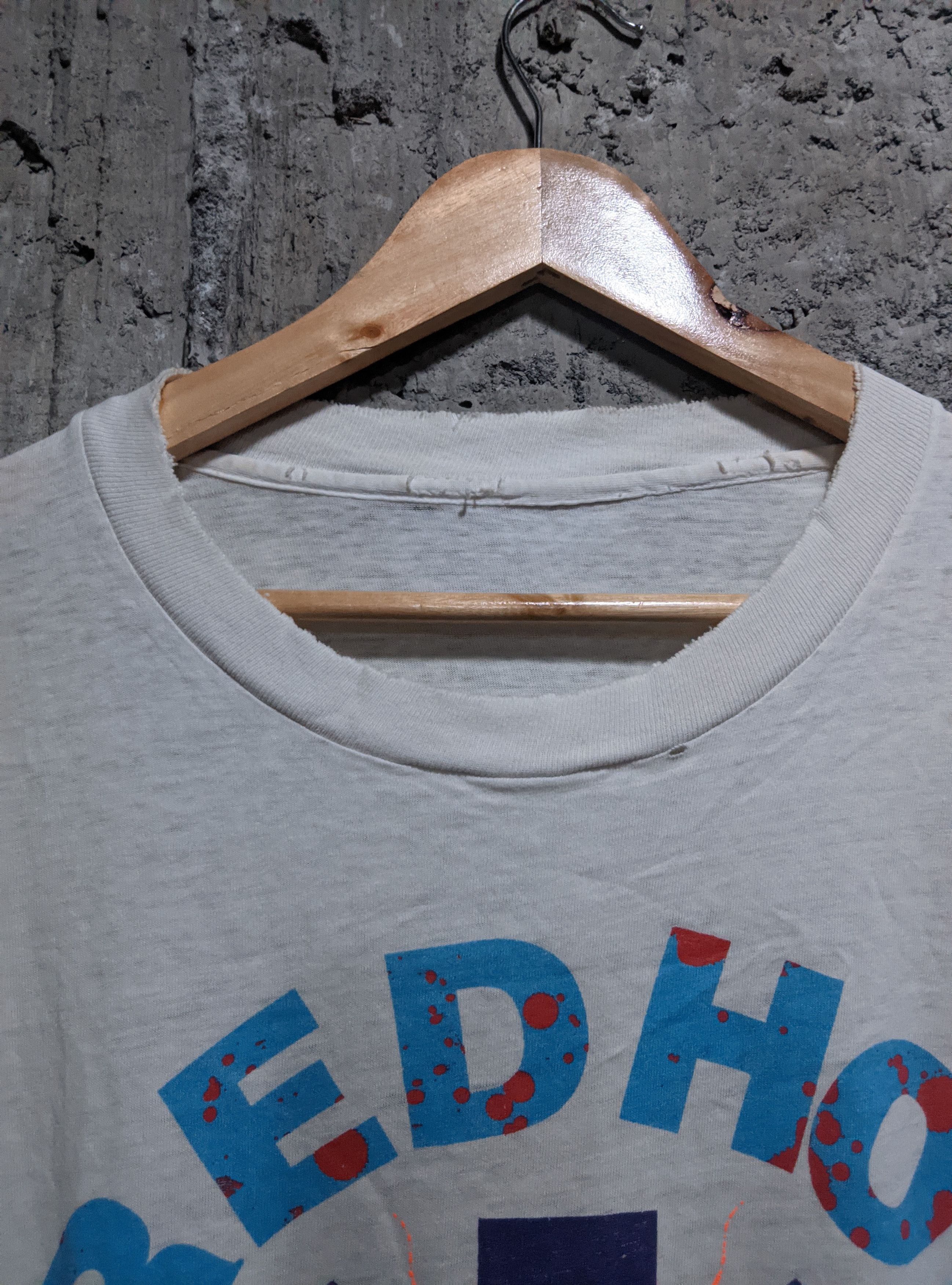 Band Tees Vintage 1990 thrashed red hot chili peppers sperm t shirt Size US XL / EU 56 / 4 - 2 Thumbnail