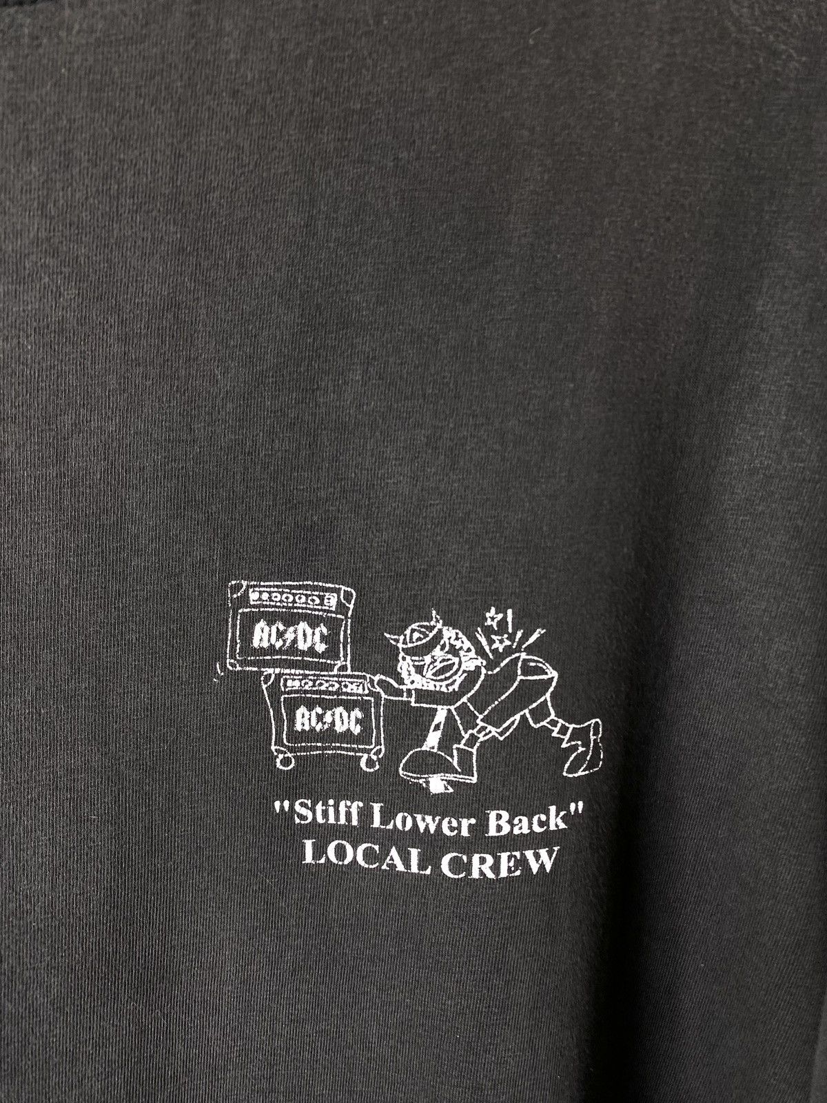 AC/DC 🔥Rare! Vintage 1995 AcDc Stiff Lower Back Local Crew T Shirt Size US XL / EU 56 / 4 - 4 Thumbnail