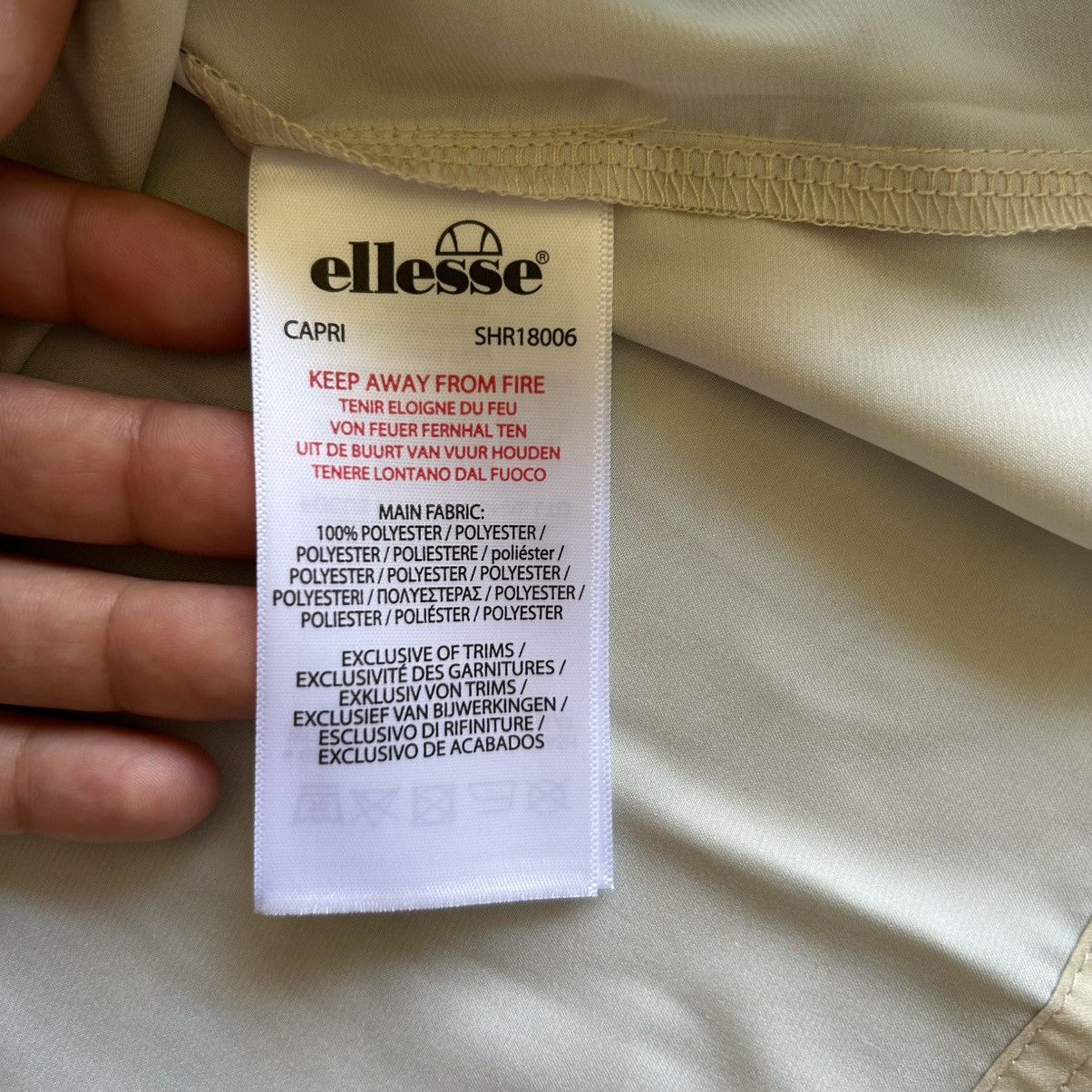 Ellesse Authentic Ellese Capri Beige Shirt Size US M / EU 48-50 / 2 - 9 Thumbnail