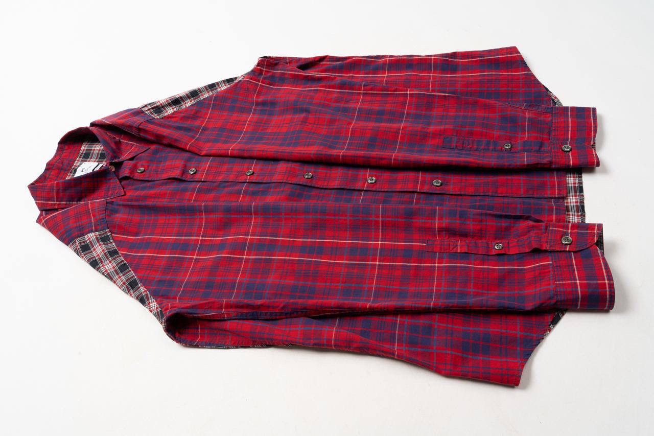 Paul Smith 🔵 PS PAUL SMITH Tailored Fit Checked Red Plaid Shirt Size US M / EU 48-50 / 2 - 10 Thumbnail