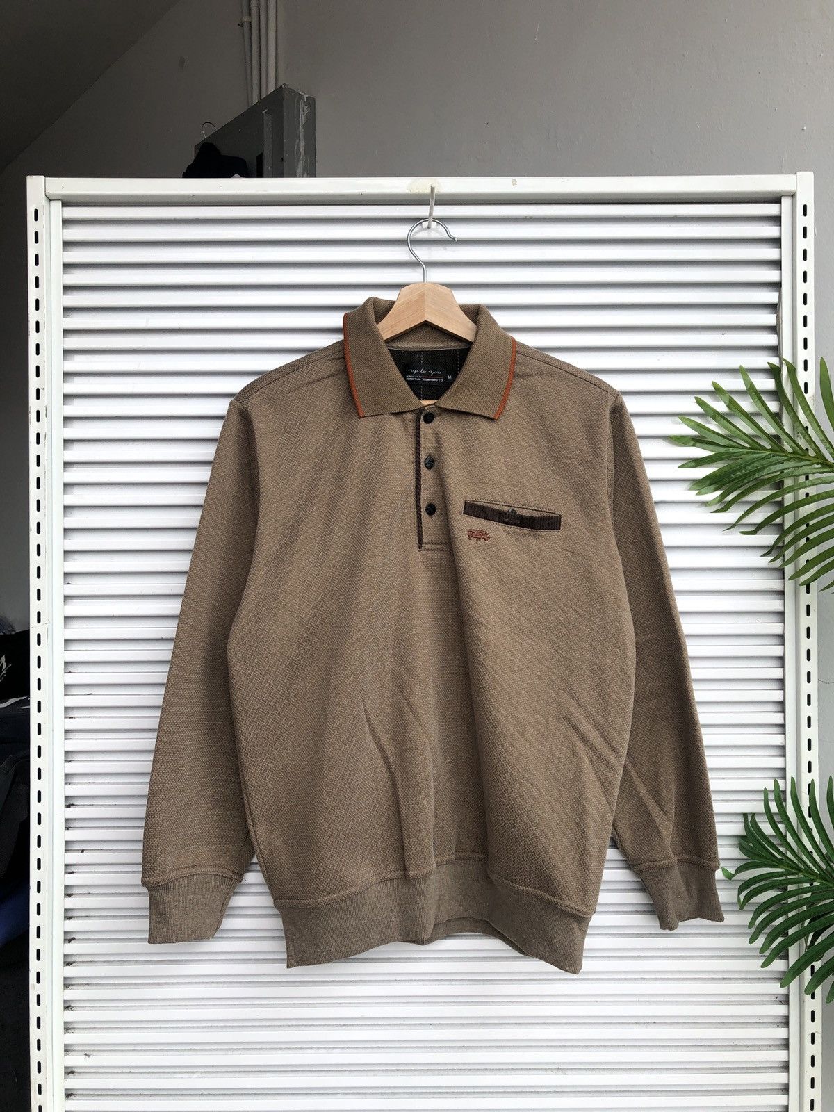Japanese Brand Kansai Yamamoto Polo Crewneck/ Travis Yohji Flacko Scott Size US M / EU 48-50 / 2 - 1 Thumbnail