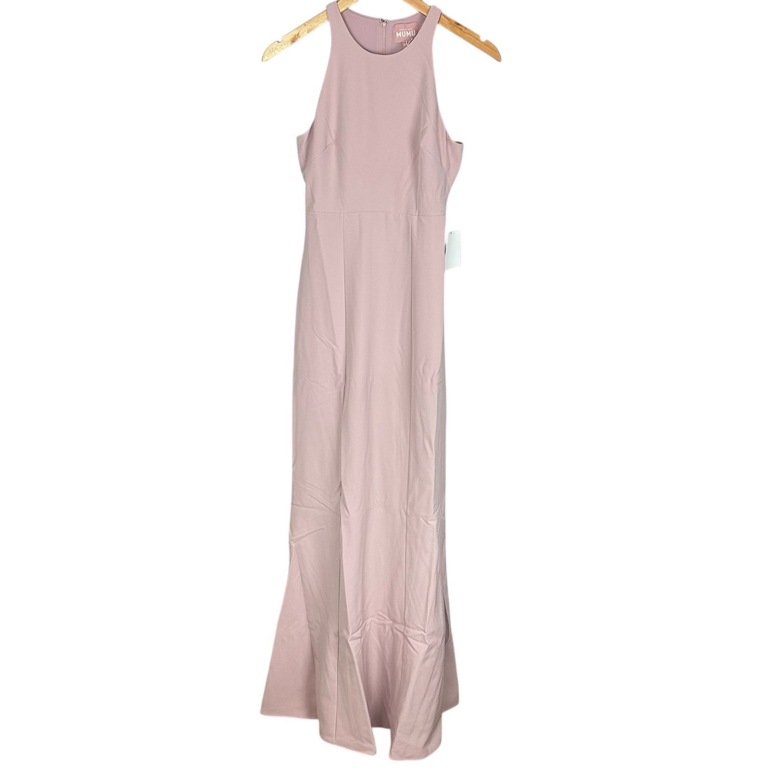 Show Me Your MuMu NWT Show Me Your MuMu High Neck Gown Vintage Rose Crepe 2XS Size XS / US 0-2 / IT 36-38 - 9 Thumbnail