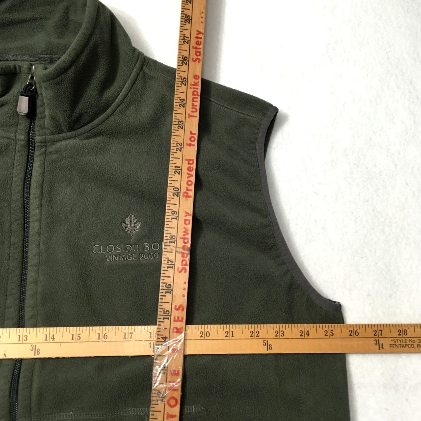 Olive SOPE CREEK Vest XL Olive Green Fleece Full Zip Logo Outdoor Classic 90s Windbreaker Mens Size US XL / EU 56 / 4 - 4 Thumbnail