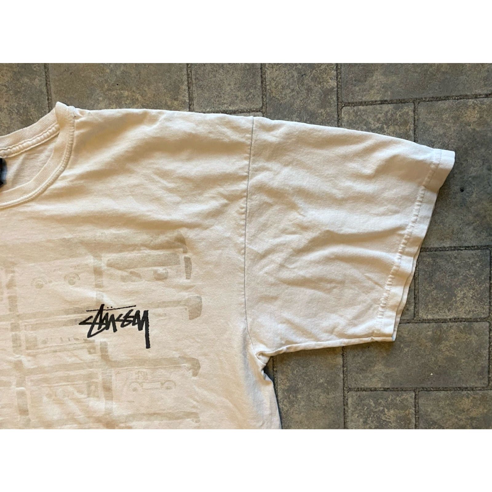 Vintage VINTAGE Stussy T Shirt Cassette Tape White Men’s XL Short Sleeve Shirt Mens XL White Stussy Vintage 90s? Size US XL / EU 56 / 4 - 5 Thumbnail