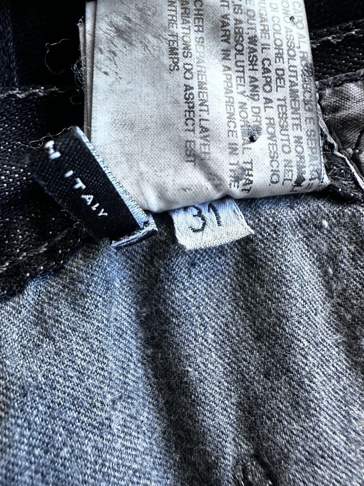 Rick Owens × Rick Owens Drkshdw RICK OWENS SPIRAL DENIM WAXED FW09 CRUST Size US 31 - 9 Thumbnail