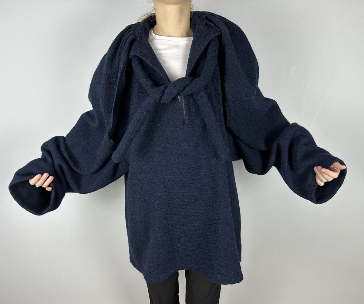Maison Margiela Maison Margiela Knit Poncho Cape Check Design Wool OS Rare Size S / US 4 / IT 40 - 7 Thumbnail
