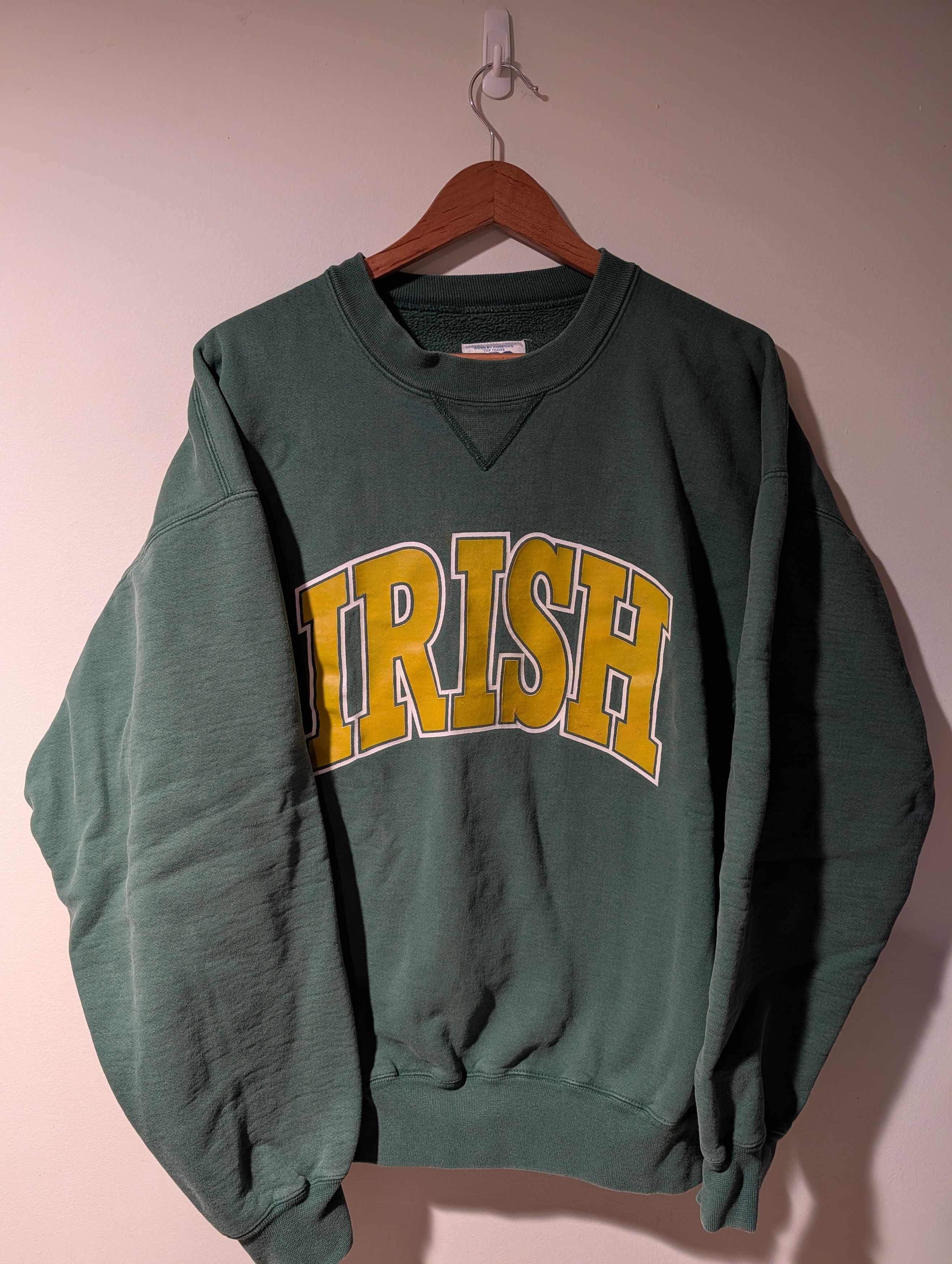 Russell Athletic Vtg Russell Athletic Irish Sweatshirt XL Pro Cotton Made USA Size US XL / EU 56 / 4 - 1 Thumbnail