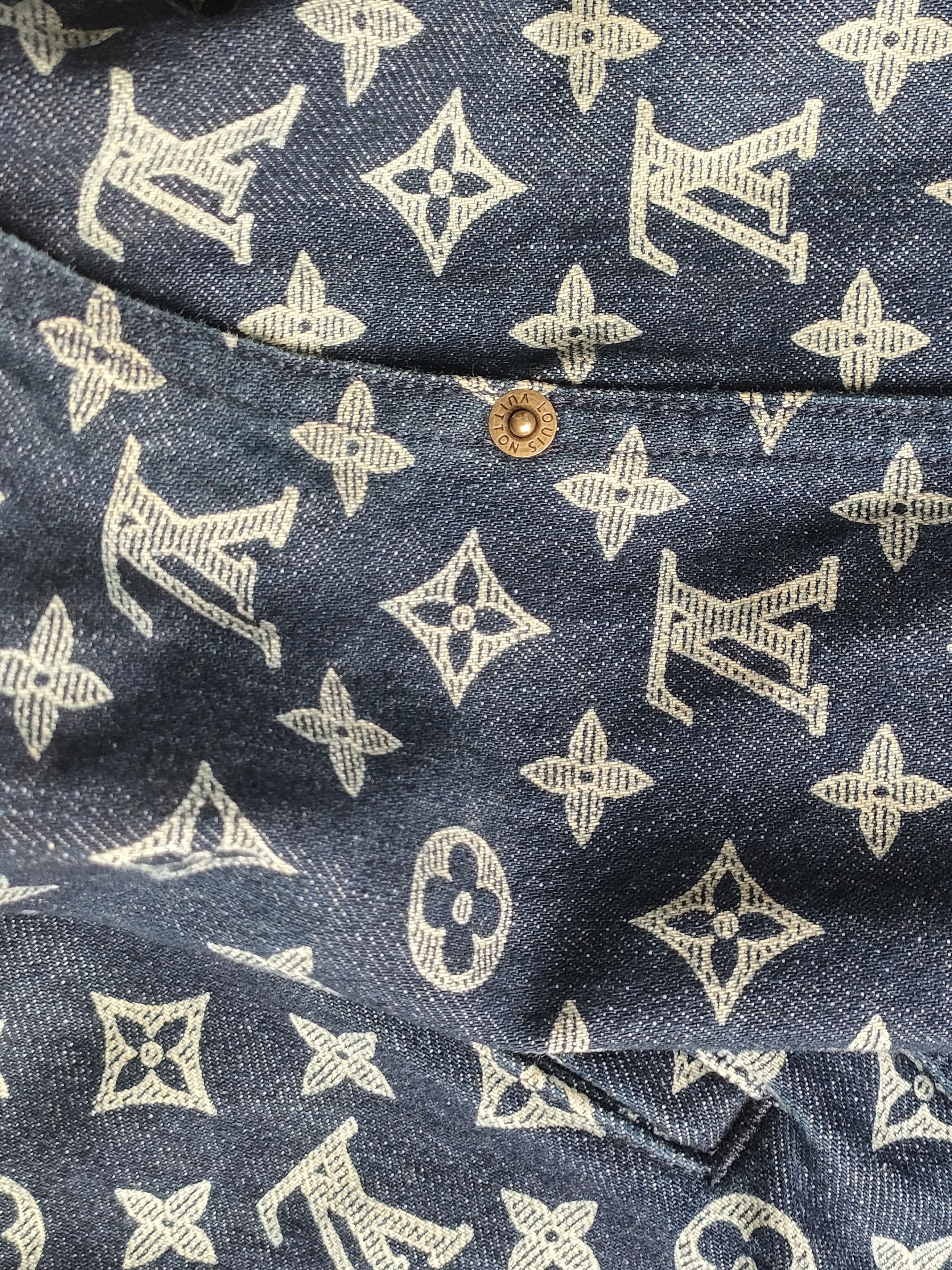 Louis Vuitton Louis Vuitton Old Flower Printed Denim Jacket Size US L / EU 52-54 / 3 - 4 Thumbnail