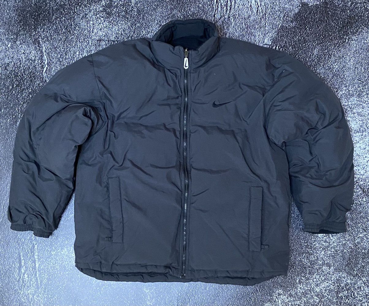 Vintage 🟤 VintageNike Down puffer jacket 90s reversible🟤 Size US L / EU 52-54 / 3 - 7 Thumbnail