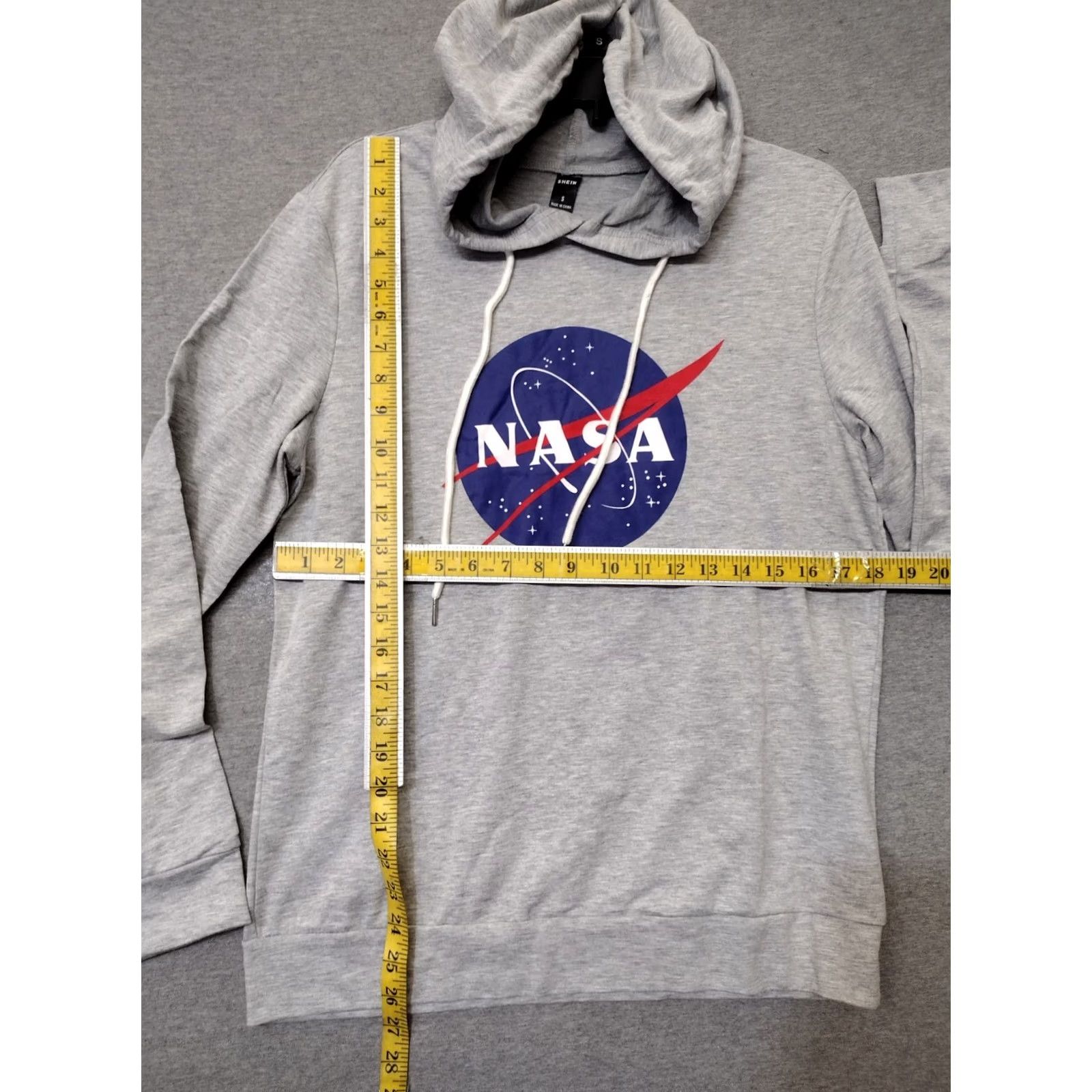 Shein SHEIN NASA hoodie Logo Space Grey Sweatshirts S Unisex Adults Regular XS- I cannot. Size US S / EU 44-46 / 1 - 5 Thumbnail