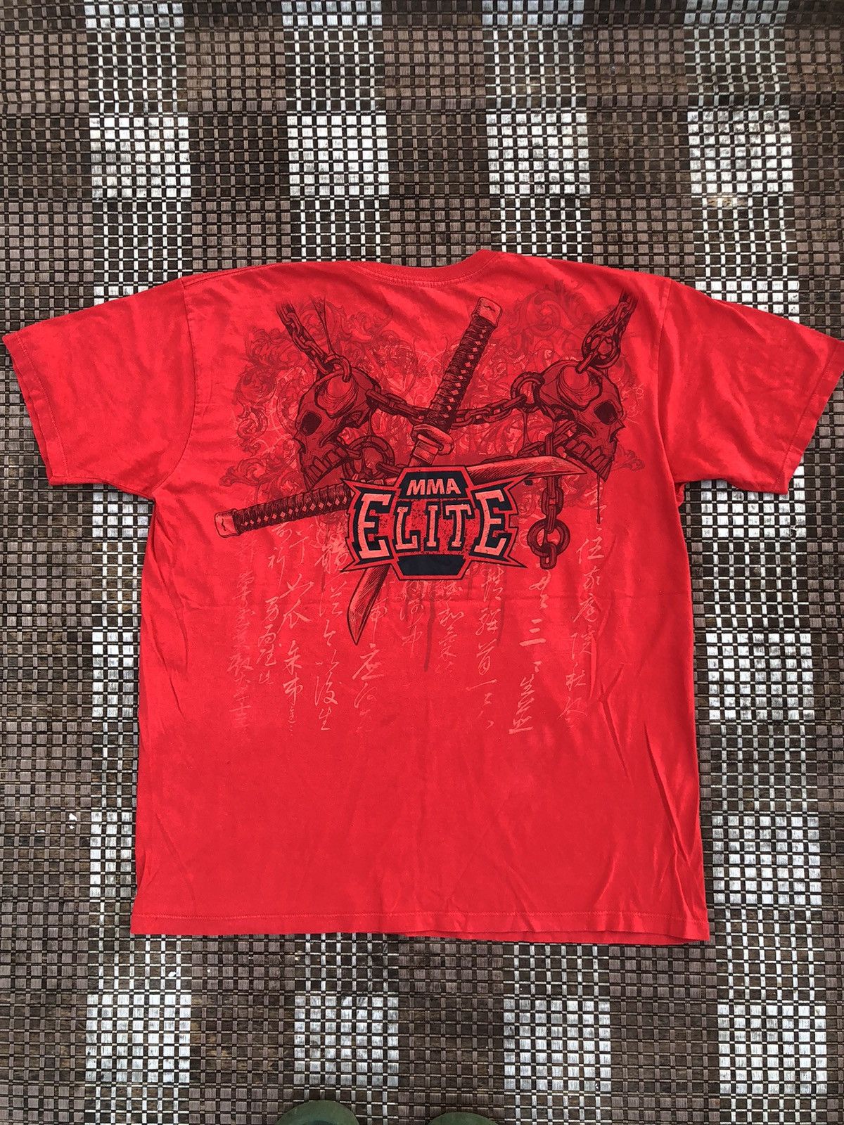 Affliction × Vintage Vintage Y2K MMA ELITE Skulls Affliction Tshirt Size US XL / EU 56 / 4 - 11 Thumbnail