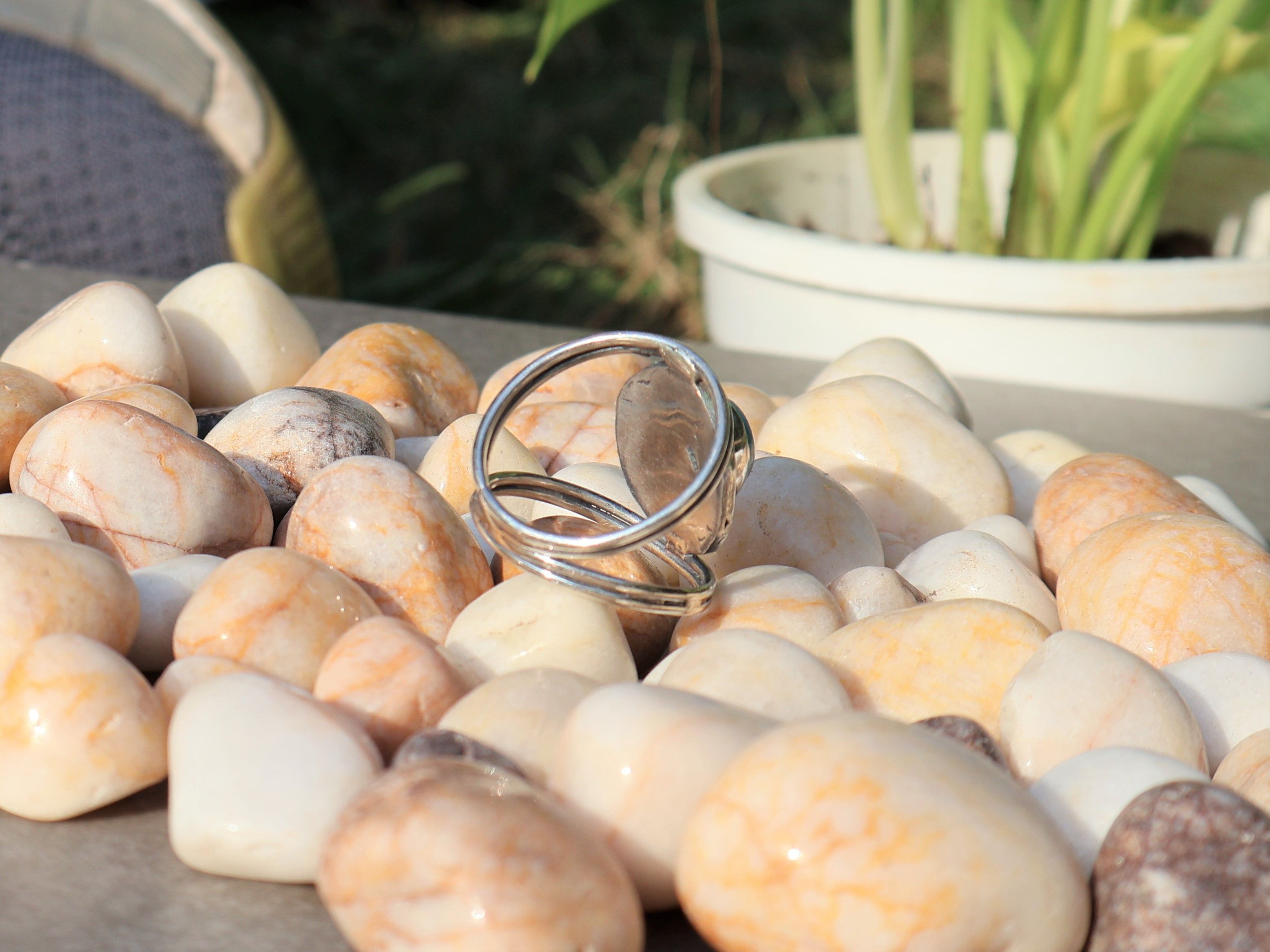 Handmade Larimar Ring, 925 Sterling Silver Ring, Handmade Women Ring, Size ONE SIZE - 7 Thumbnail