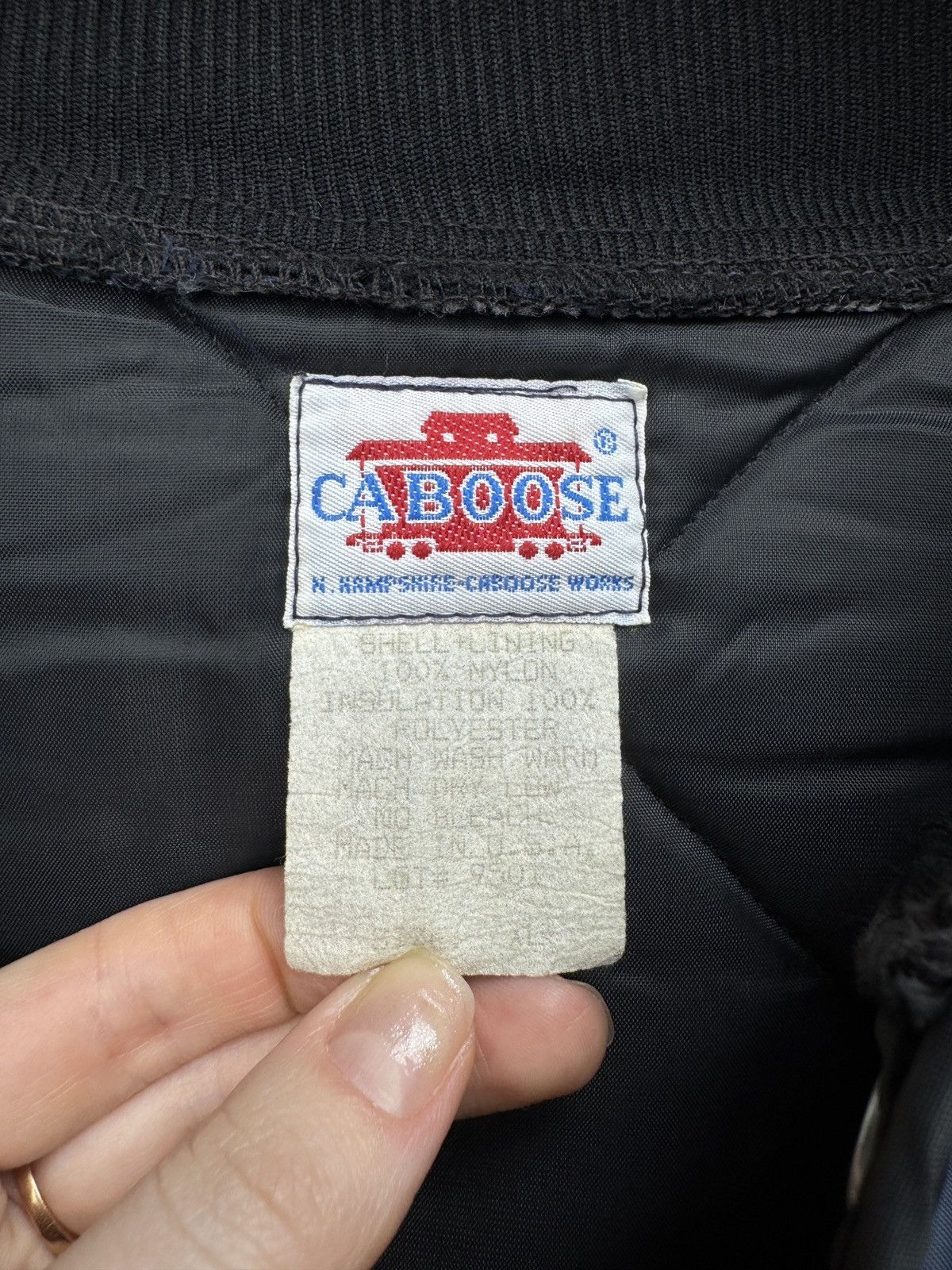 Vintage Caboose vintage railway work bomber quilted nylon jacket Size US XL / EU 56 / 4 - 8 Thumbnail