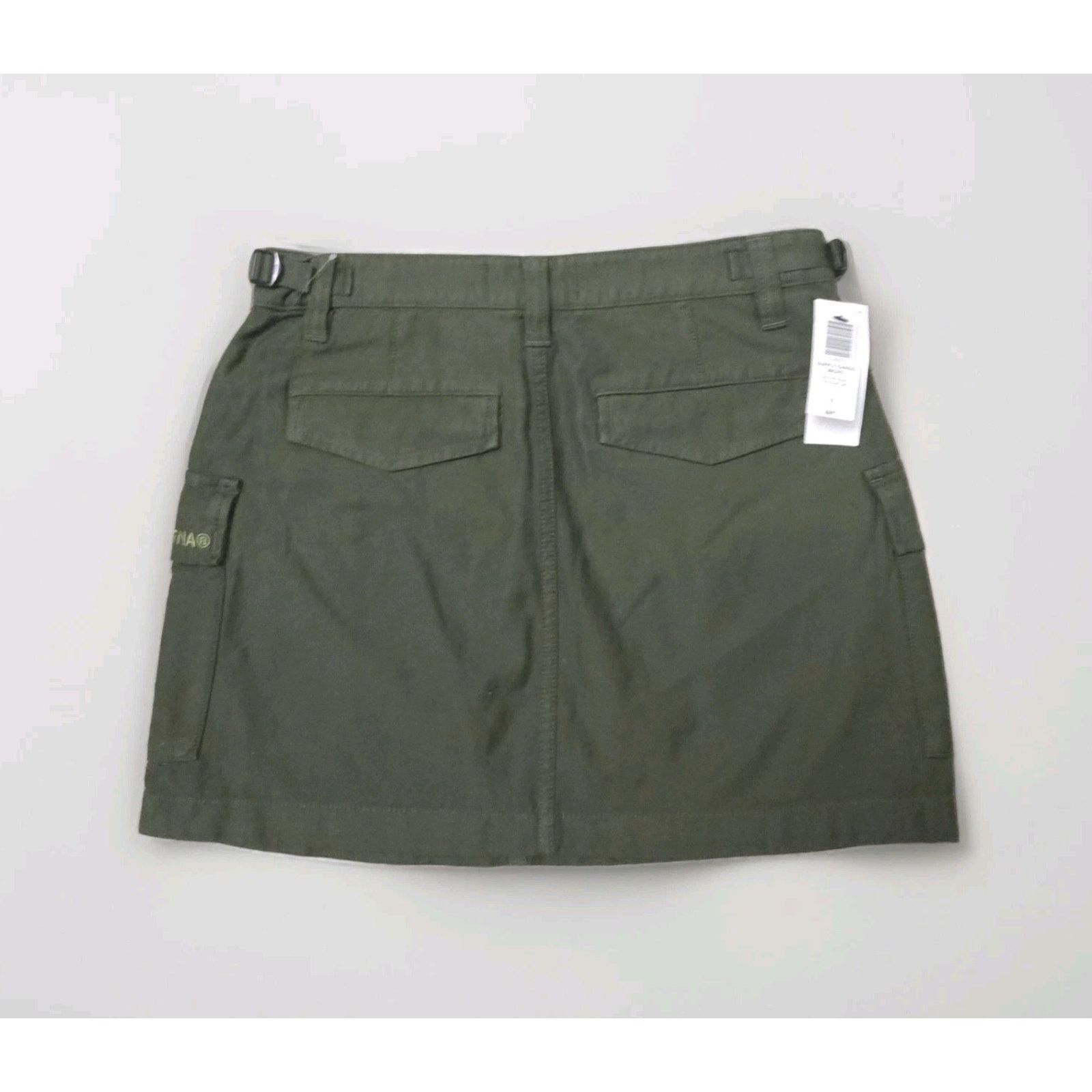 Aritzia Aritzia TNA Supply Cargo Utility Micro Mini Skirt Army Size 28" / US 6 / IT 42 - 8 Thumbnail