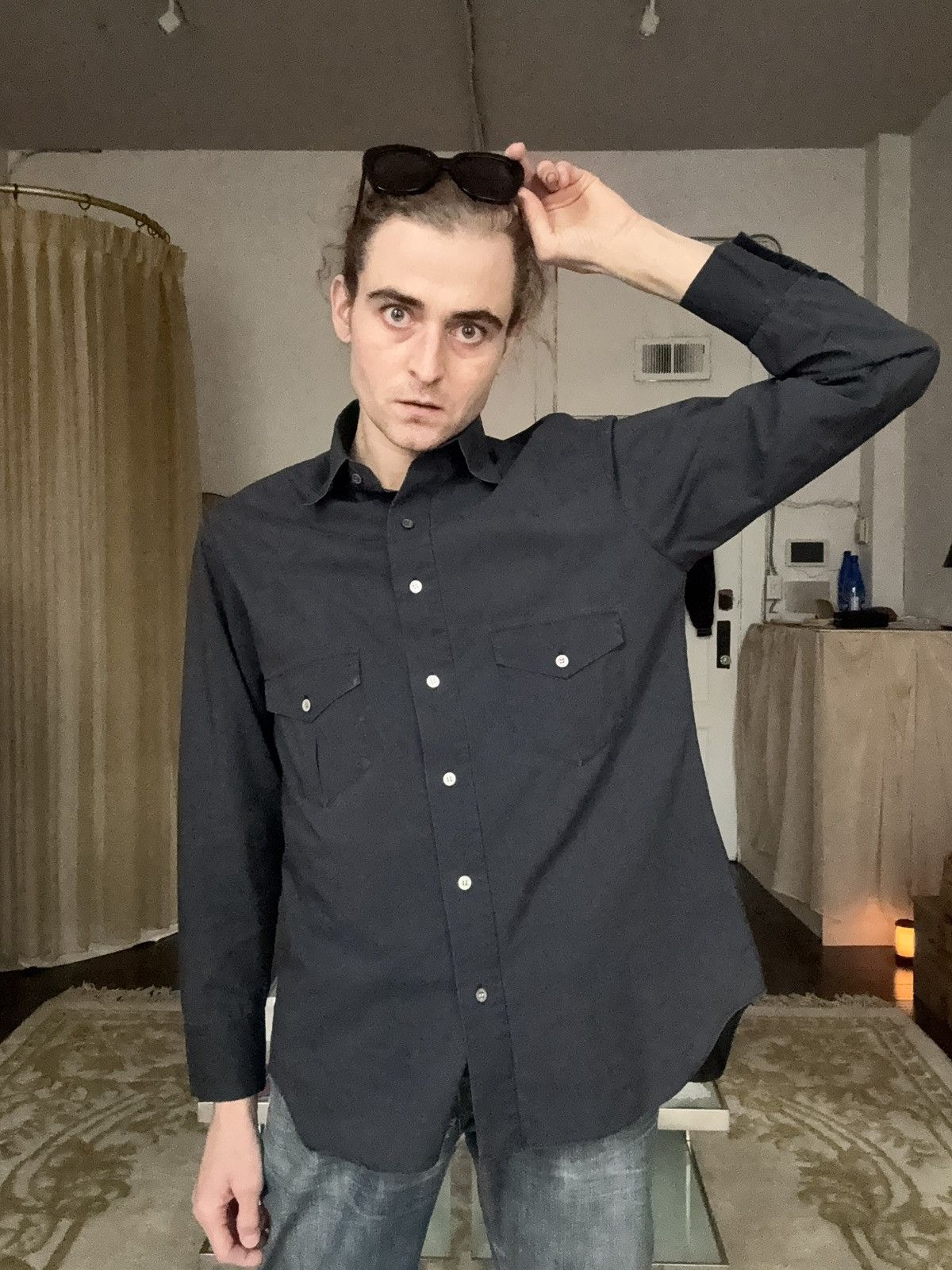 Other Alexander Van Slobbe Archive Garment Dyed Western Shirt Size US M / EU 48-50 / 2 - 15 Thumbnail
