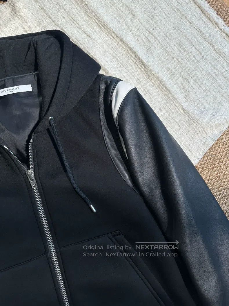 Givenchy Givenchy Leather sleeve patched leather back letter logo b Size US M / EU 48-50 / 2 - 5 Thumbnail