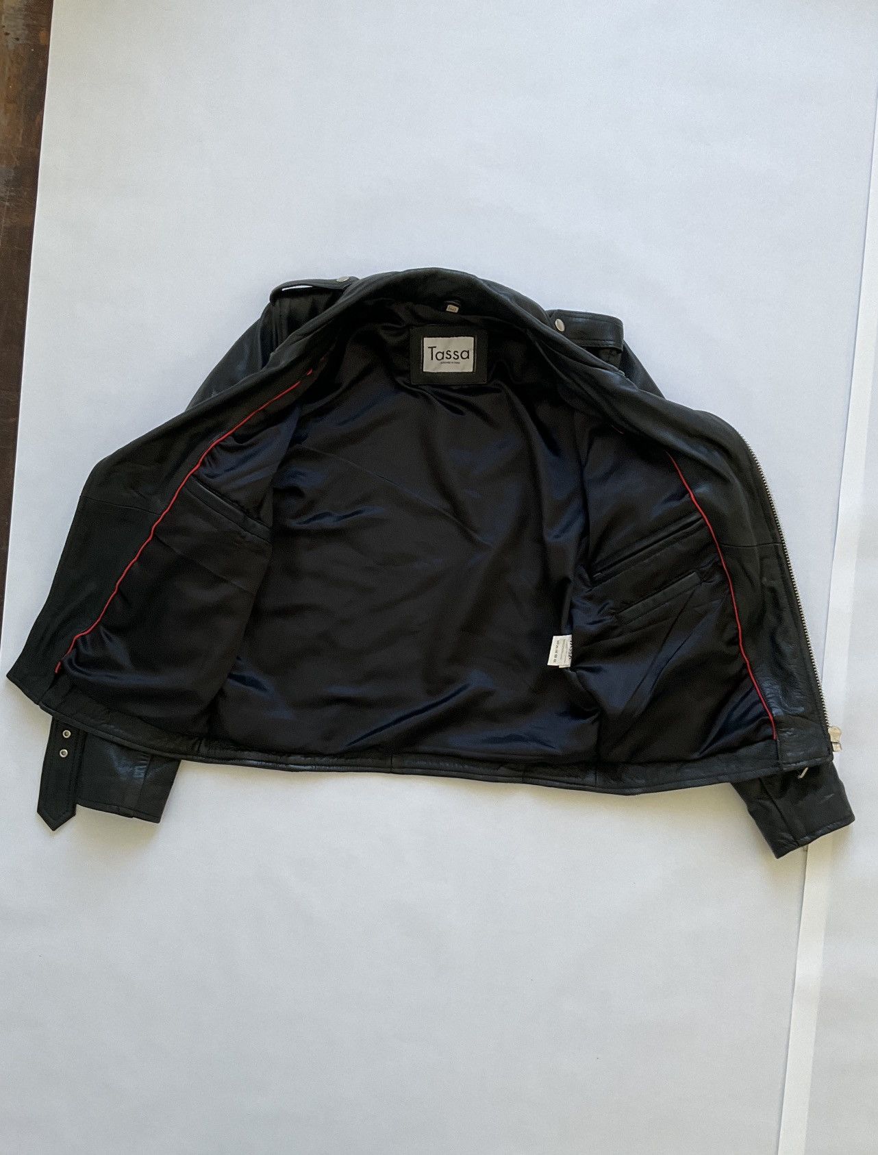 Tasso Elba Perfecto leather jacket Size US M / EU 48-50 / 2 - 9 Thumbnail