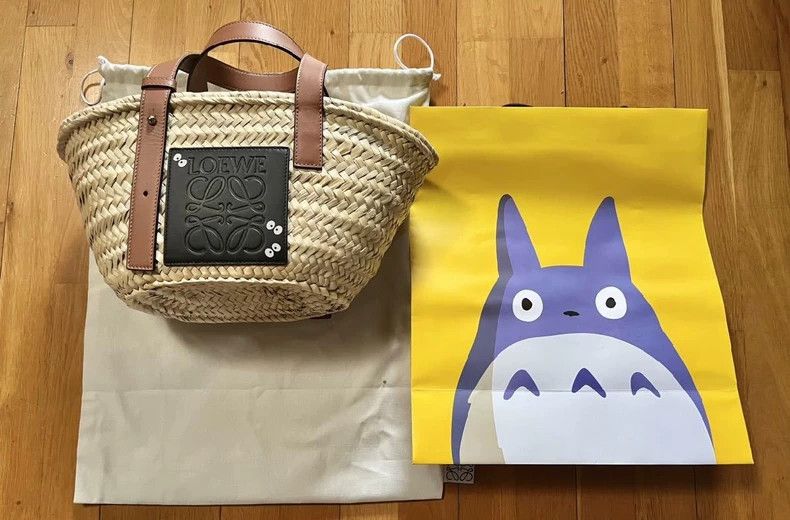 Loewe LOEWE size os Dragon Cat and Ghibli co-branded woven basket Size ONE SIZE - 1 Thumbnail