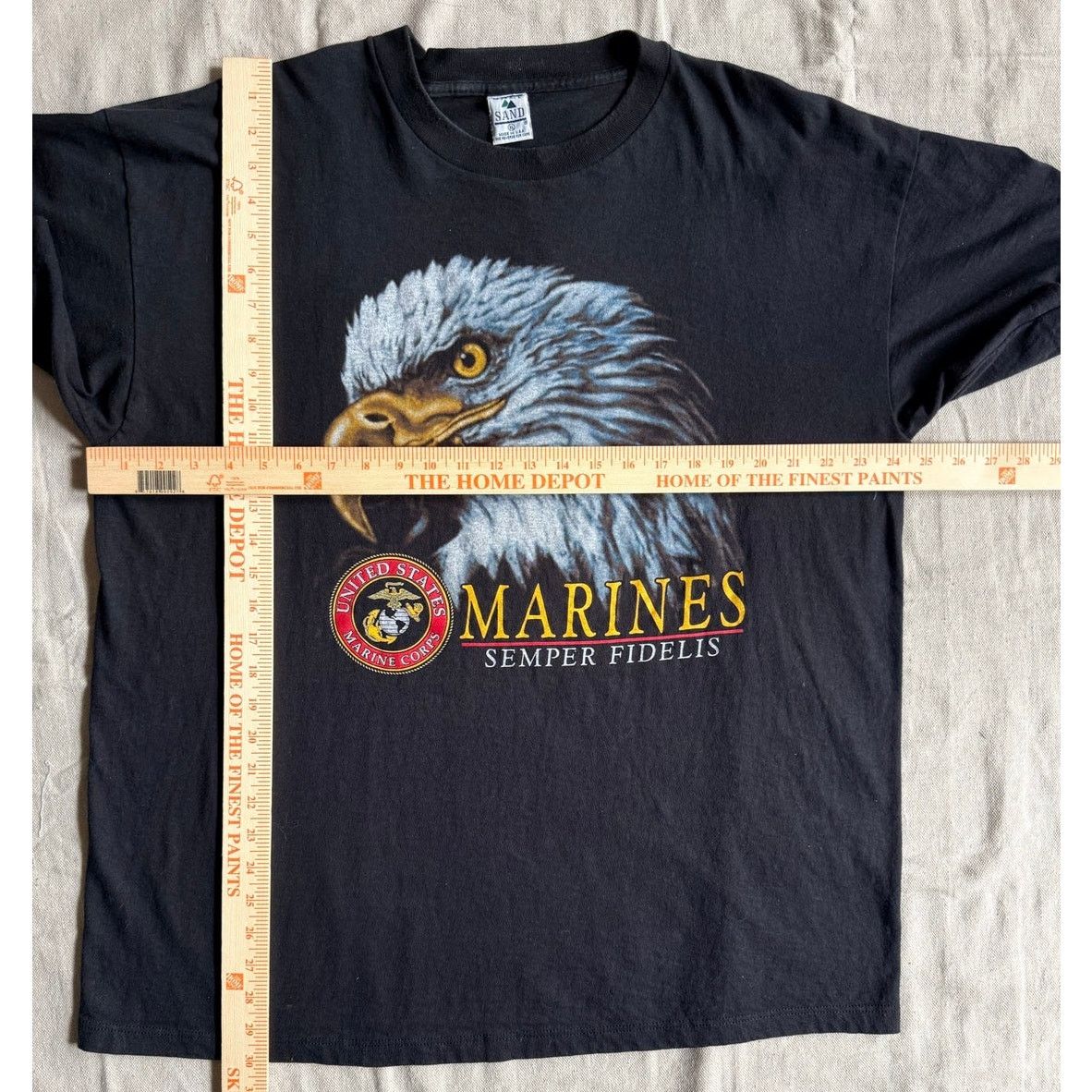 Vintage Vintage 90s Galt Sand USMC Bald Eagle T Shirt XL Made In USA Size US XL / EU 56 / 4 - 2 Thumbnail