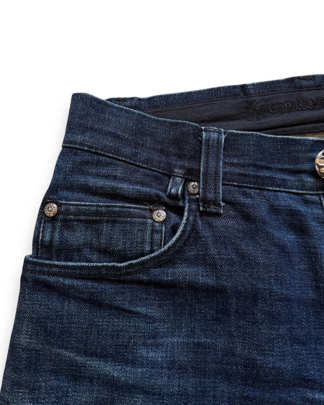 Chrome Hearts chrome hearts denim indigo flare Size US 30 / EU 46 - 3 Thumbnail