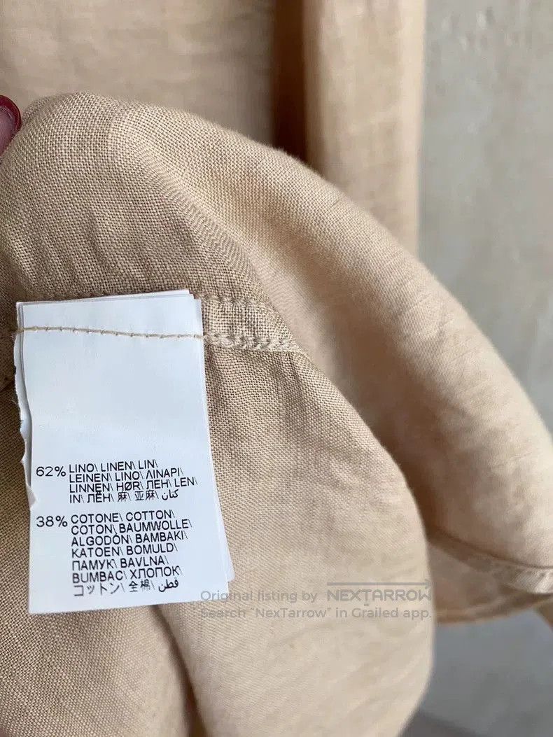 Brunello Cucinelli Brunello Cucinelli Beige Linen-Cotton Shirt. Size US XXL / EU 58 / 5 - 9 Thumbnail