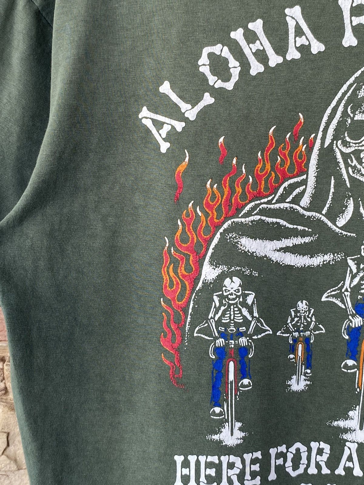 Band Tees Rare Vintage Glory Bound Aloha Skull Band Tees Distressed Size US L / EU 52-54 / 3 - 8 Thumbnail