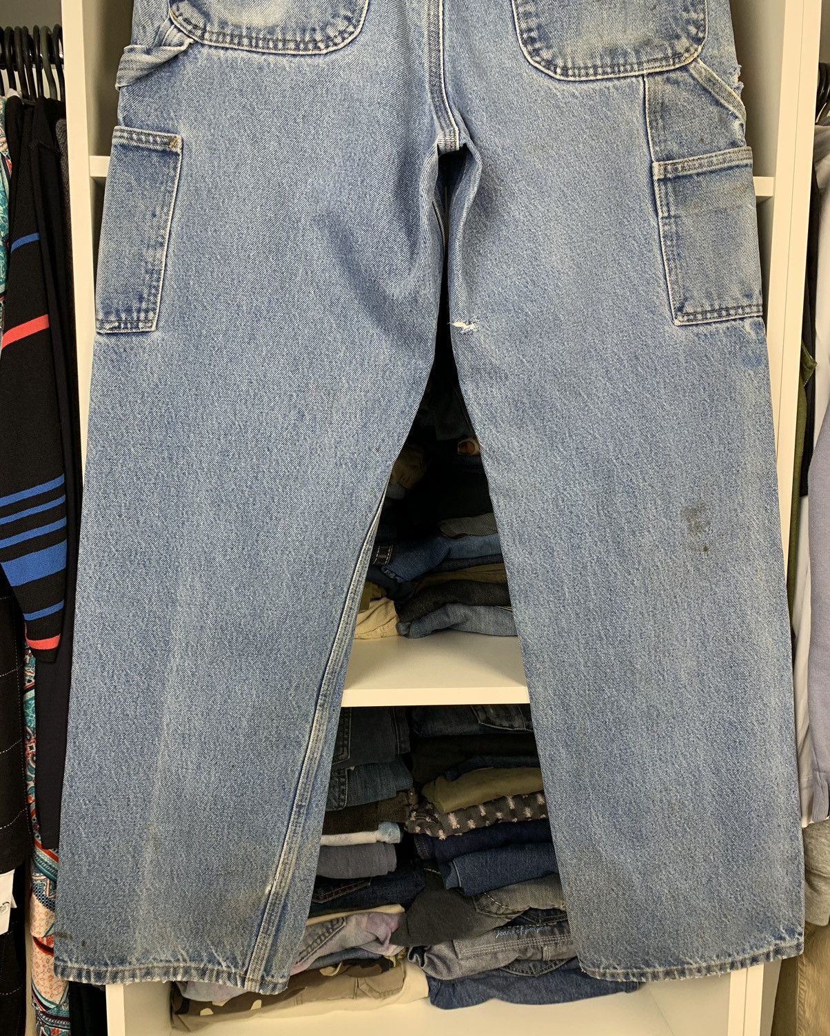 Carhartt × Vintage Vintage Carhartt Distressed Denim Thrashed Jeans Size US 32 / EU 48 - 9 Thumbnail