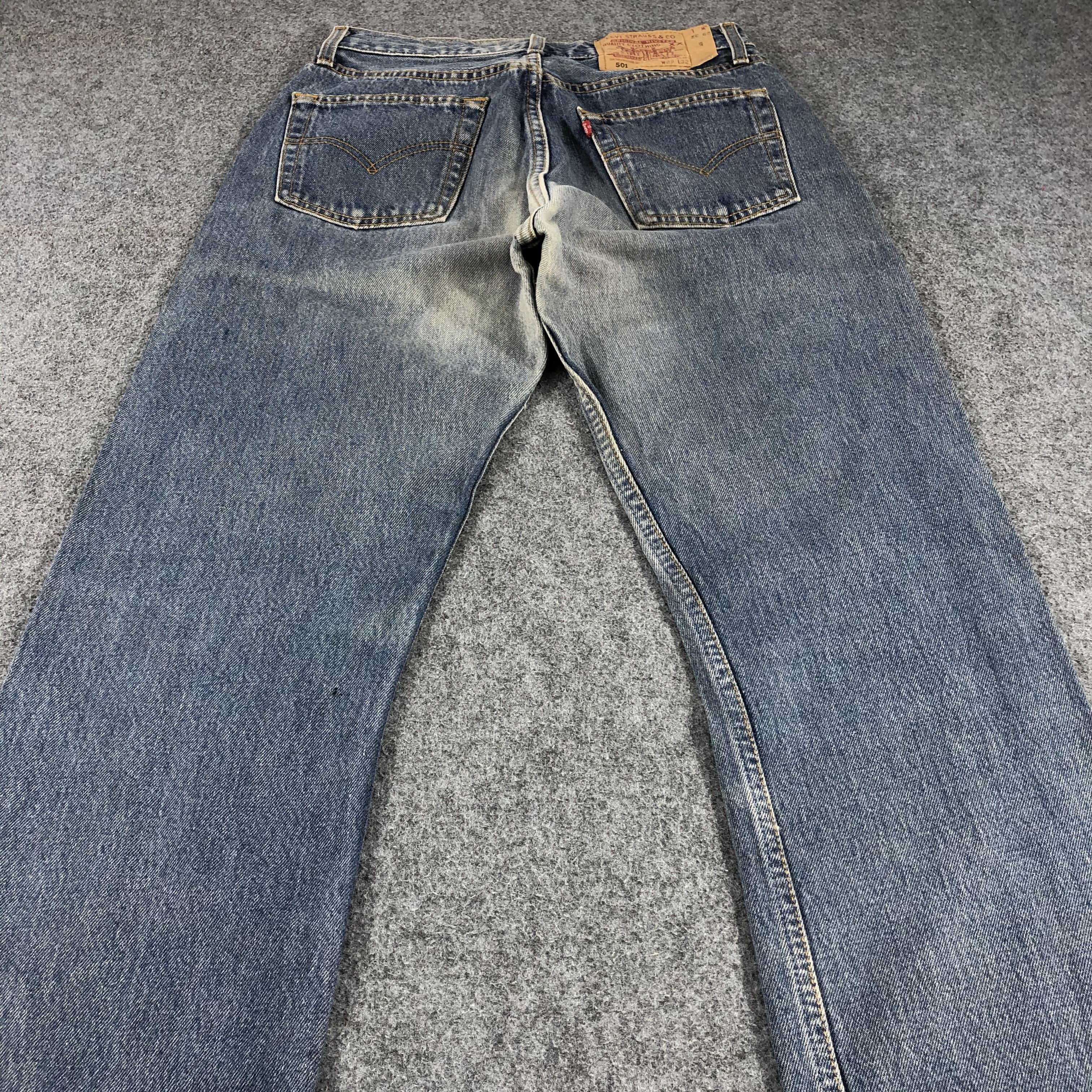 Levi's × Vintage Vintage 90s Levis 501 Blue Jeans-JM892 Size US 27 - 4 Thumbnail